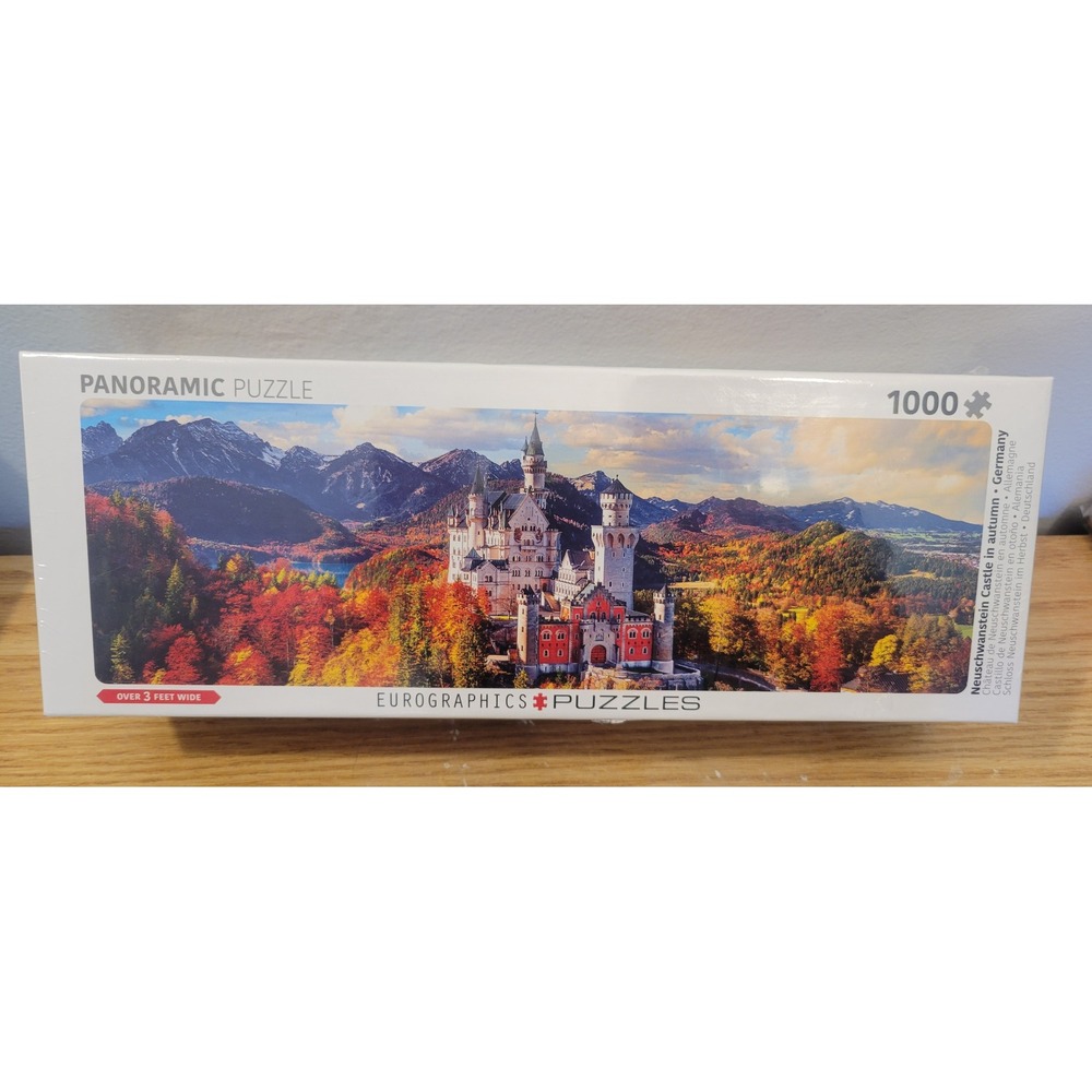 EuroGraphics Neuschwanstein Castle Autumn Panoramic Jigsaw Puzzle 1000pc